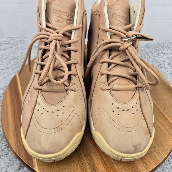 Reebok Mens 9.5 Kamikaze 2 Veg Tan Leather Casual Lifestyle Retro Sneaker BS9669 - Picture 6 of 15